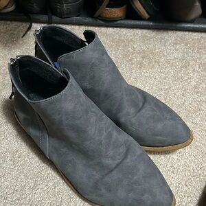 Gray booties